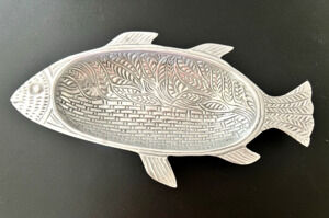 Aluminum FISH Shaped Serving Dish Tray Nautical Decor Serving Tray M/I India